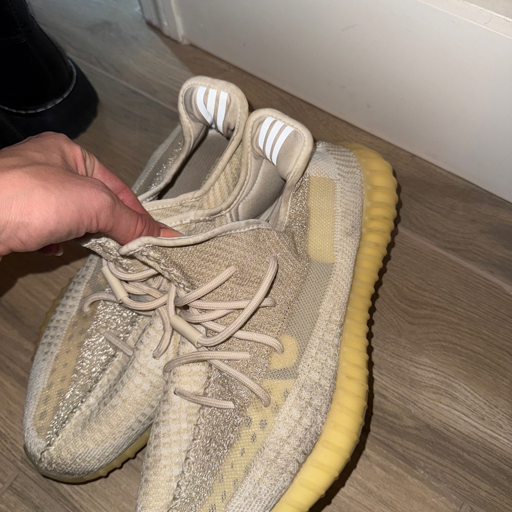 Adidas Cream and Yellow Sneakers